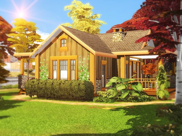 Sims 4 Tiny Starter Cottage by MychQQQ at TSR