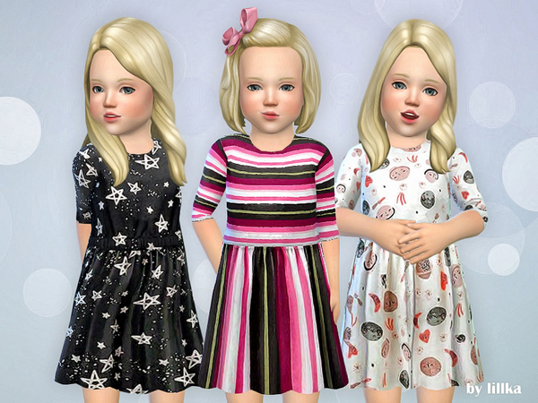 Sims 4 Toddler Dresses Collection P73 by lillka at TSR