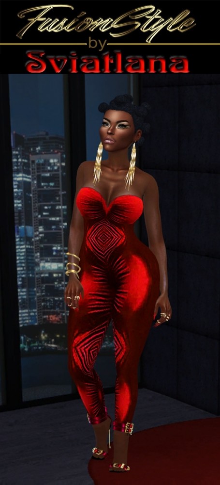 Sims 4 Overall velvet at FusionStyle by Sviatlana