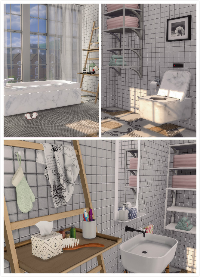 Sims 4 Bathroom Set at Viviansims Studio