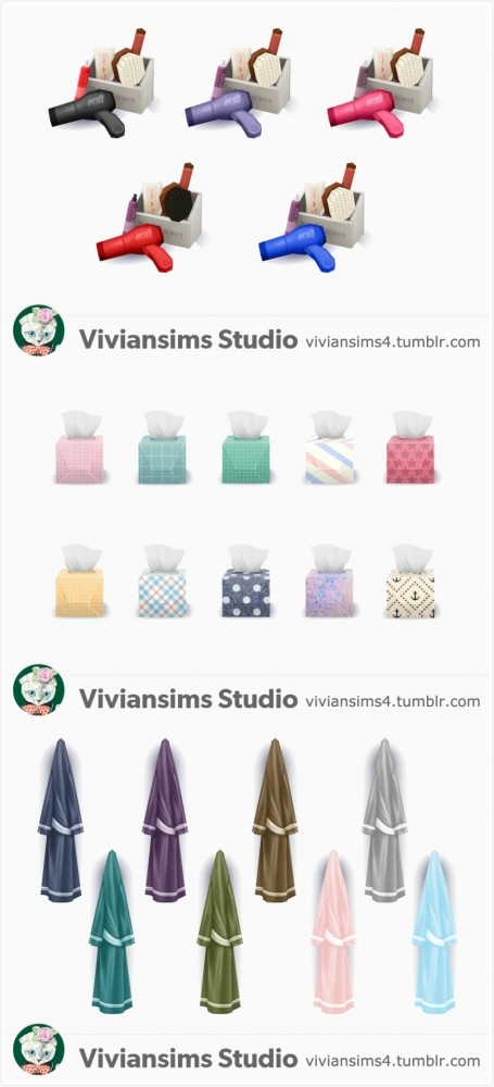 Sims 4 Bathroom Set at Viviansims Studio