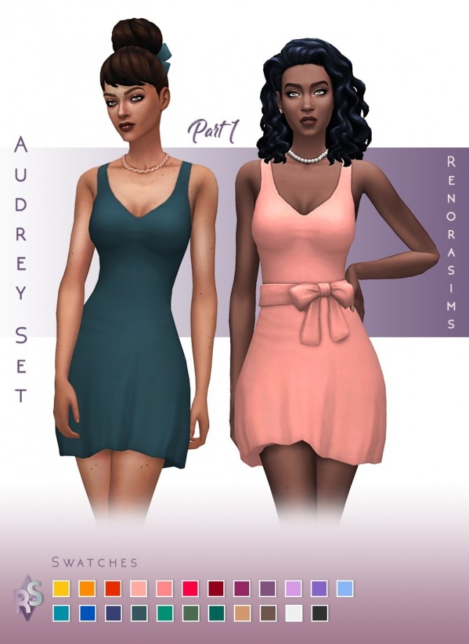 Sims 4 Audrey set part 1 at RENORASIMS