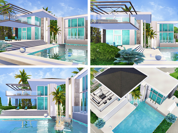 Sims 4 Clora house by Rirann at TSR