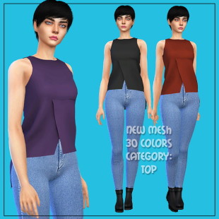 Carmen Top at Leo Sims » Sims 4 Updates