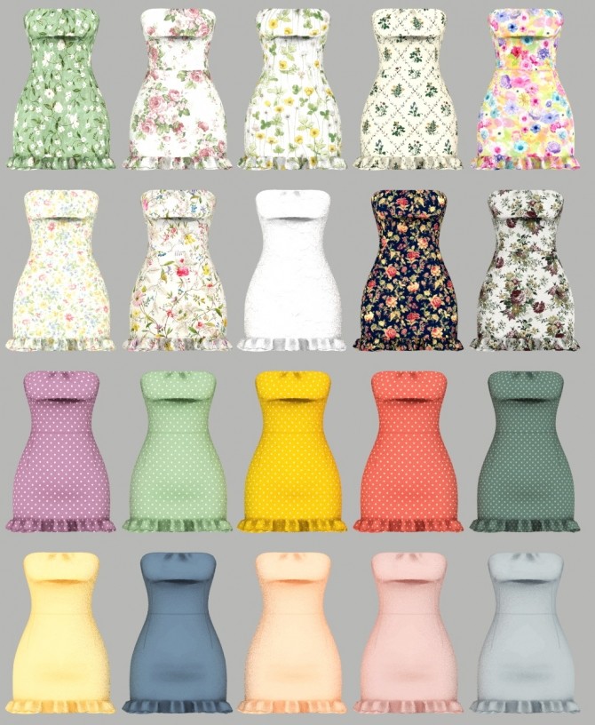 Sims 4 Abbey Dress at Daisy Pixels