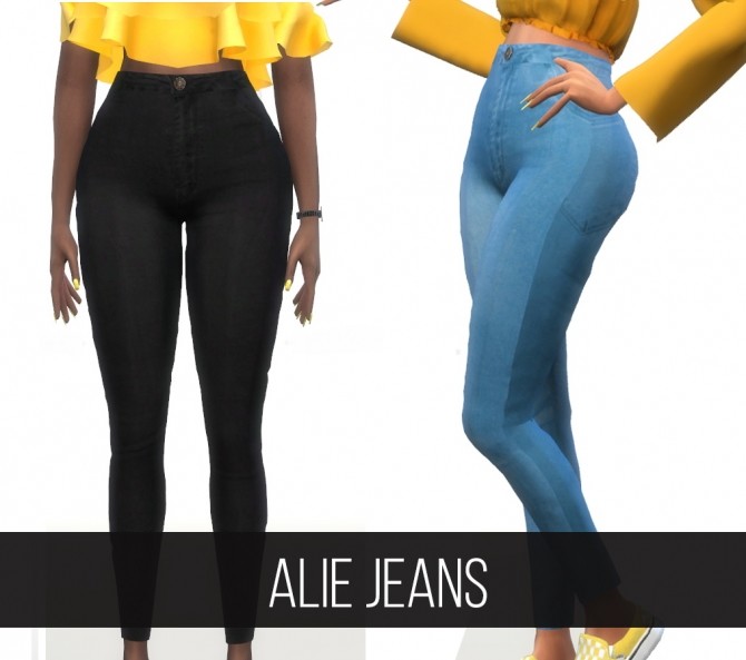 Sims 4 ALIE JEANS at FifthsCreations