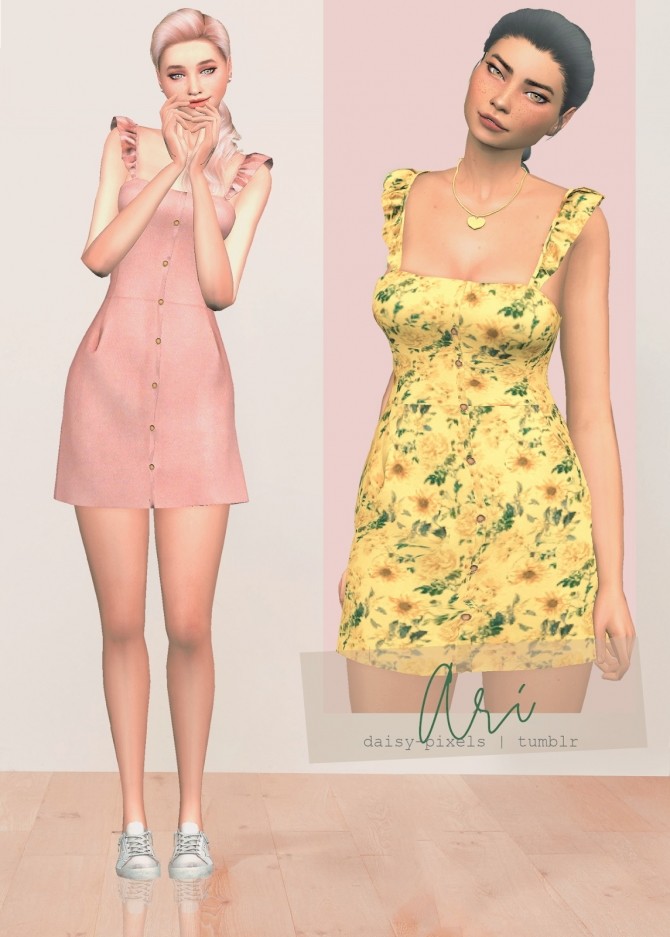 Sims 4 Ari dress at Daisy Pixels