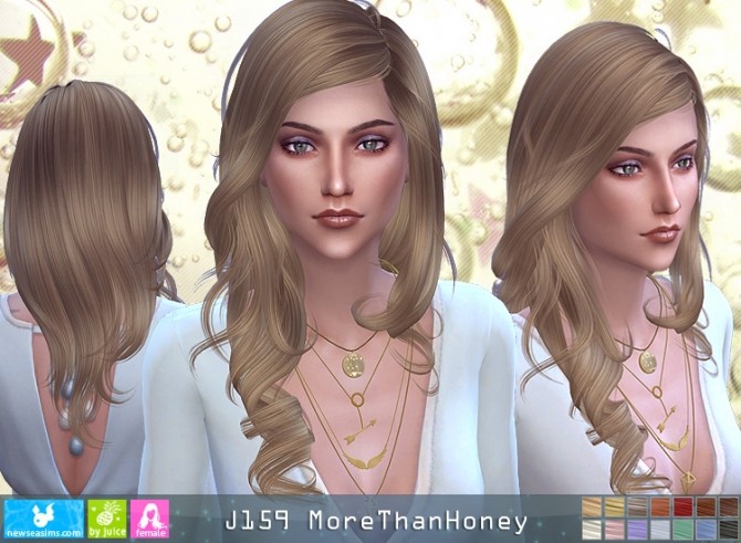 Sims 4 J159 MoreThanHoney hair (P) at Newsea Sims 4