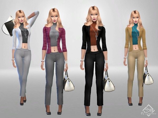 Sims 4 Autumn Outfit 2 by Devirose at TSR