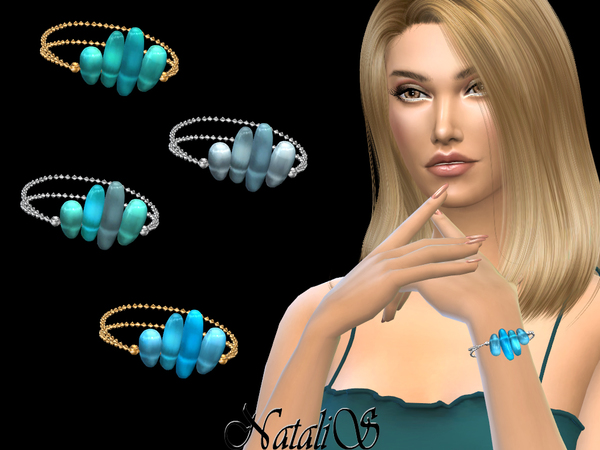 Sims 4 Sea glasses bracelet by NataliS at TSR