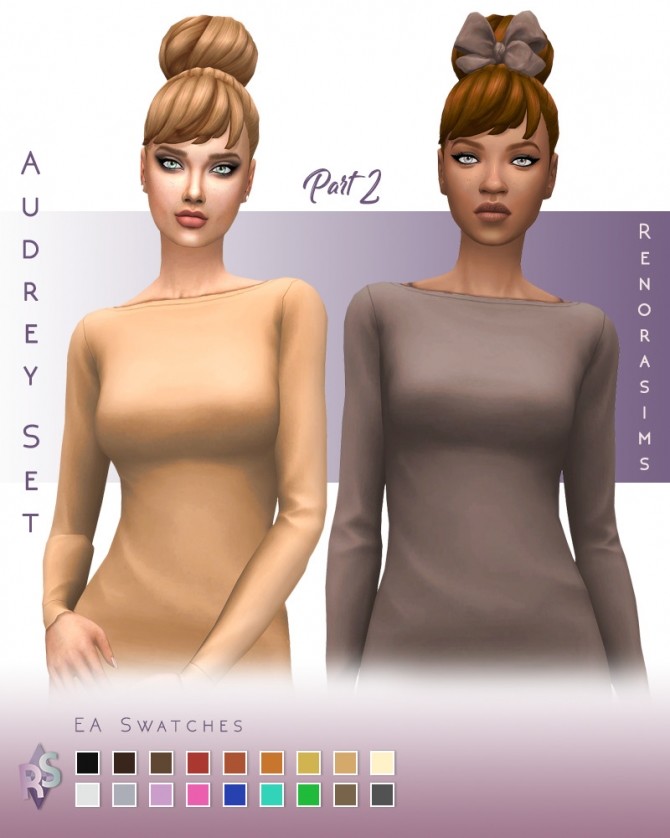 Sims 4 Audrey set part 2 at RENORASIMS