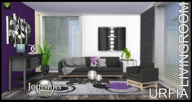 Sims 4 URFIA  living room at Jomsims Creations