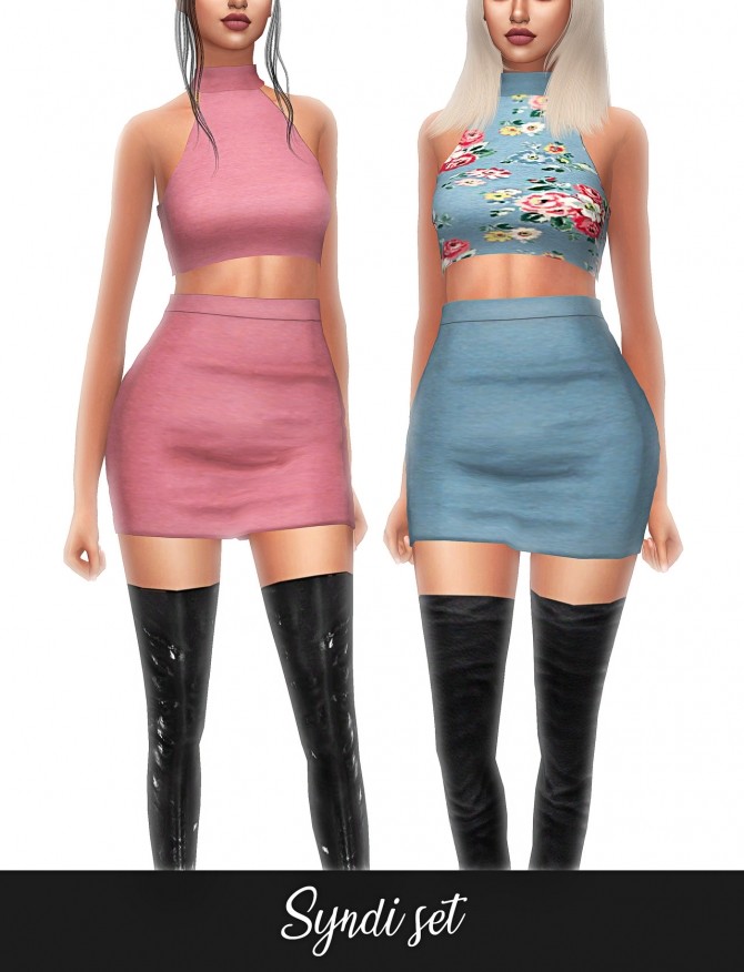 Sims 4 SYNDI SET at FROST SIMS 4