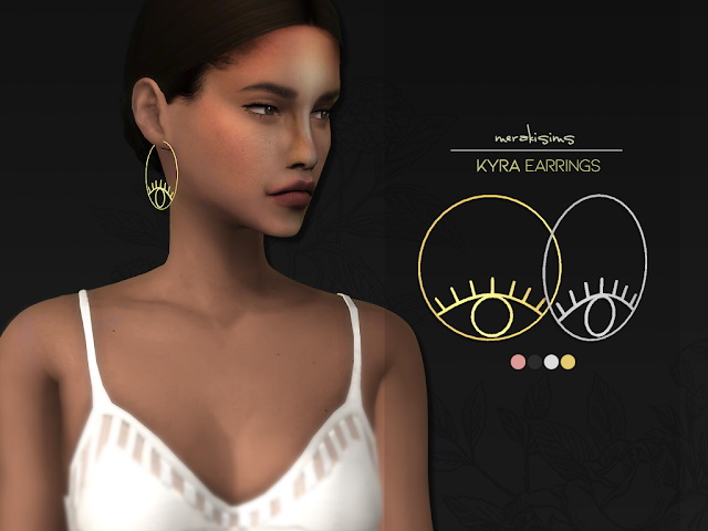 Sims 4 Kyra earrings at Merakisims