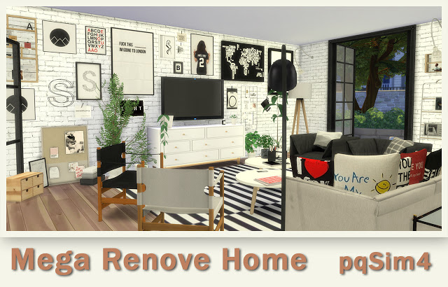 Sims 4 Mega Renove Home at pqSims4