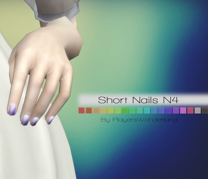 Sims 4 Short Nails N4 at PW’s Creations