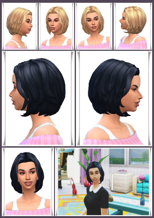 Sims 4 Bob With Bangs Mobipoo