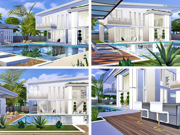 Sims 4 Aretha house by Rirann at TSR