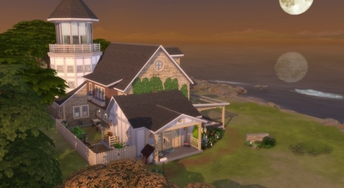 Sims 4 The old lighthouse by Pyrénéa at Sims Artists