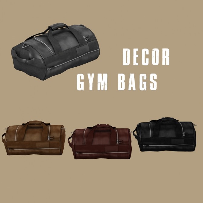 Sims 4 Gym Bags at Leo Sims