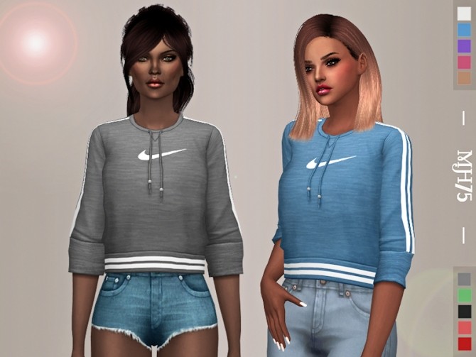 Sims 4 Casual Sports Top by Margeh 75 at TSR