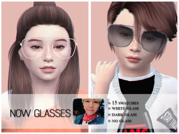 Sims 4 Now Glasses by jealousypixel at TSR