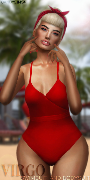Sims 4 VIRGO SWIMSUIT AND BODYSUIT at Candy Sims 4
