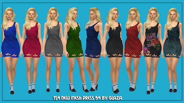 Sims 4 Dress 54 at All by Glaza