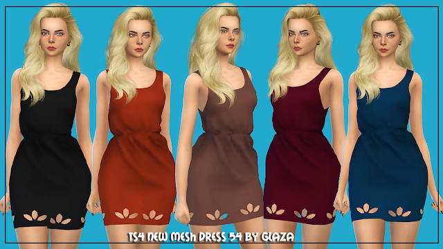 Sims 4 Dress 54 at All by Glaza