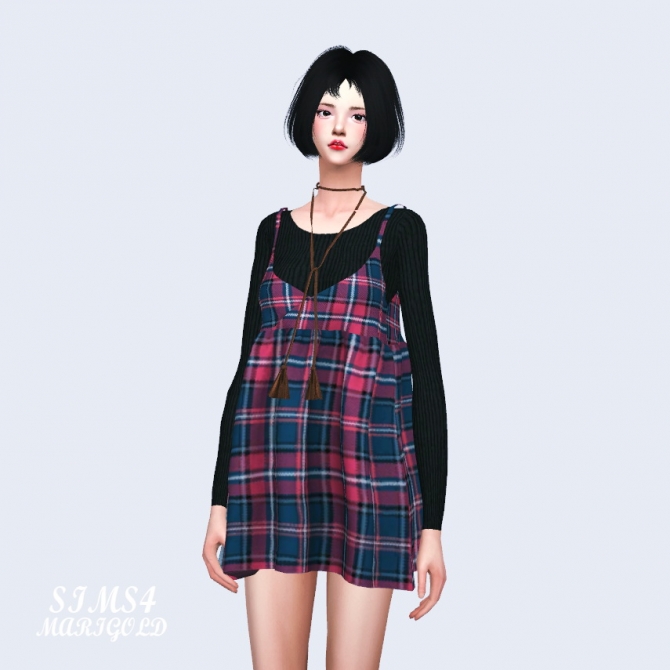 Bustier Mini Dress at Marigold » Sims 4 Updates