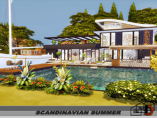 Sims 4 Scandinavian summer house by Danuta720 at TSR