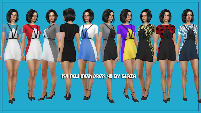 Sims 4 Dress 48 at All by Glaza