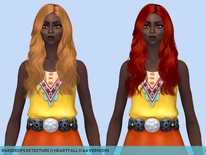 Sims 4 Hair retextures part 2 at Heartfall