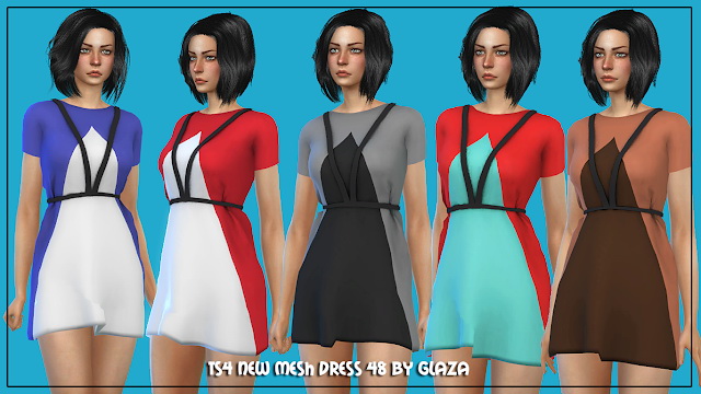 Sims 4 Dress 48 at All by Glaza
