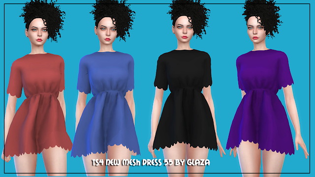 Sims 4 Dress 55 at All by Glaza
