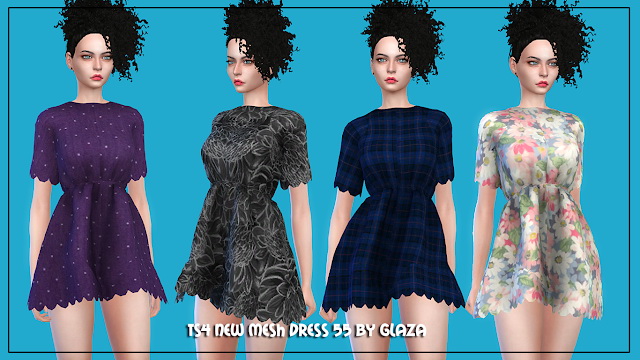 Sims 4 Dress 55 at All by Glaza