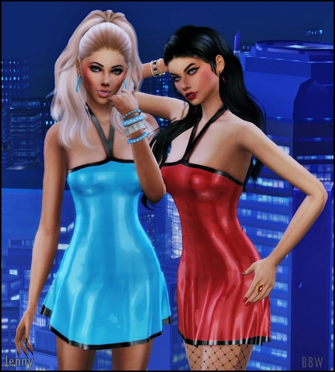 Sims 4 JENNY DRESS at Blue8white