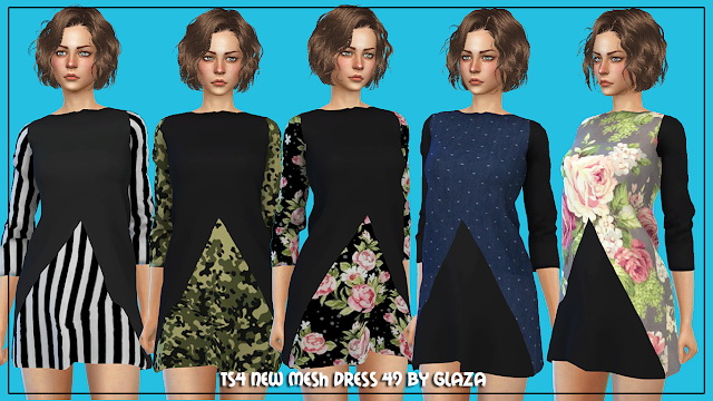 Sims 4 Dress 49 at All by Glaza