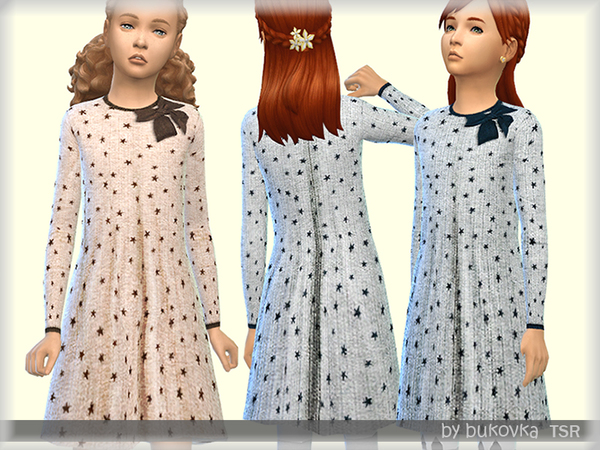 Sims 4 Stars Dress by bukovka at TSR