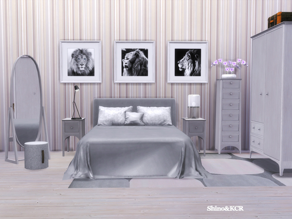Sims 4 Bedroom Stockholm by ShinoKCR at TSR