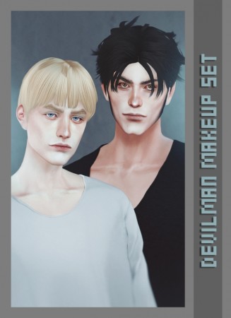 Devilman makeup set at Magic-bot » Sims 4 Updates