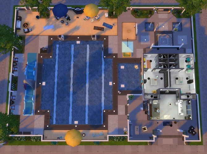 Sims 4 Sables d’Or pool at Simsontherope