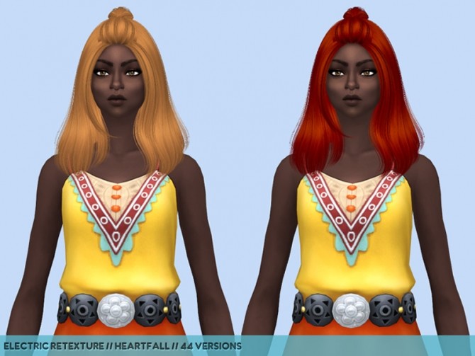 Sims 4 Hair retextures part 1 at Heartfall