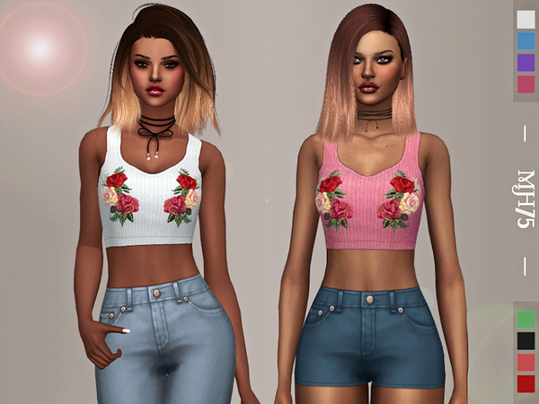 Sims 4 Teema Top by Margeh 75 at TSR