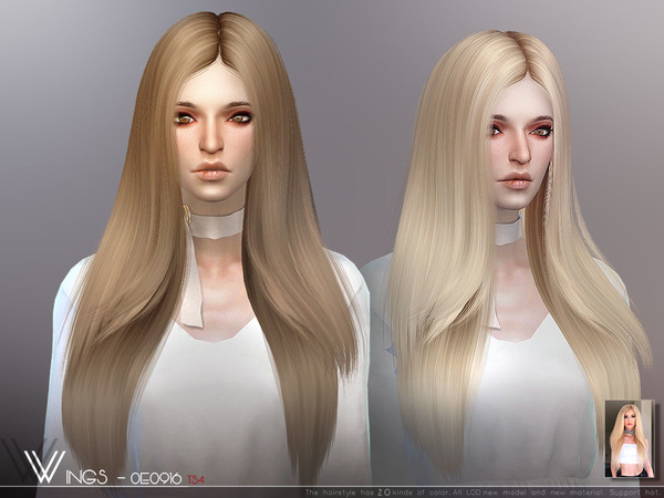 Sims 4 OE0916 hair by wingssims at TSR