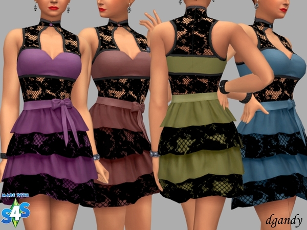 Sims 4 Imogene Party Dress by dgandy at TSR