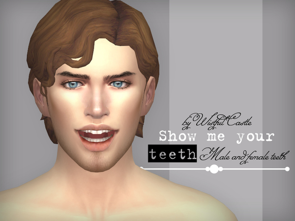 Sims 4 SMYT teeth set by WistfulCastle at TSR