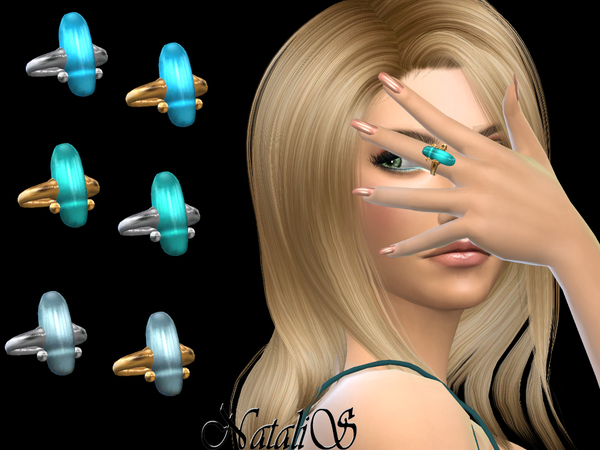 Sims 4 Sea glass ring by NataliS at TSR