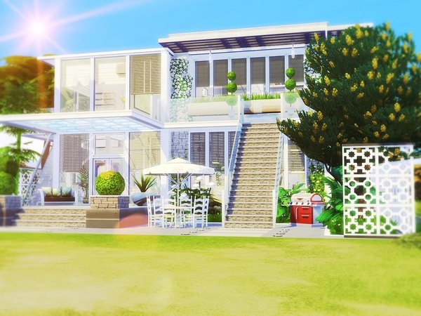 Sims 4 Miami Beach House by MychQQQ at TSR