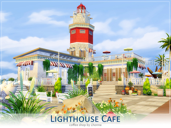 Sims 4 Lighthouse Cafe by Lhonna at TSR